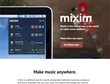 Tablet Screenshot of getmixim.com